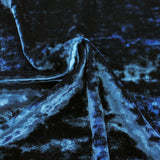 Revival Crushed Stretch Velvet Fabric - 4-Way Stretch, 56" Width, Assorted Colors (1 Yard)