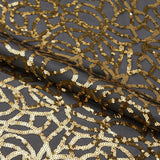 Sequin Stretch Mesh Fabric Black