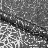 Sequin Stretch Mesh Fabric Black