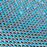 Rhinestone Aluminum Scale Mesh Fabric - Iridescent, Scale Pattern, 21" X 62" (1 Piece)
