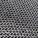 Rhinestone Aluminum Scale Mesh Fabric