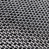 Rhinestone Aluminum Scale Mesh Fabric