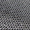 Rhinestone Aluminum Scale Mesh Fabric