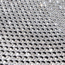 Rhinestone Aluminum Scale Mesh Fabric - Iridescent, Scale Pattern, 21" X 62" (1 Piece)