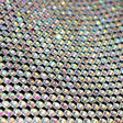 Rhinestone Aluminum Scale Mesh Fabric - Iridescent, Scale Pattern, 21" X 62" (1 Piece)