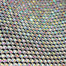 Rhinestone Aluminum Scale Mesh Fabric - Iridescent, Scale Pattern, 21" X 62" (1 Piece)