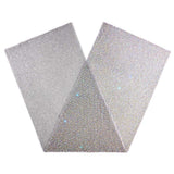 Rhinestone Aluminum Scale Mesh Fabric - Iridescent, Scale Pattern, 21" X 62" (1 Piece)
