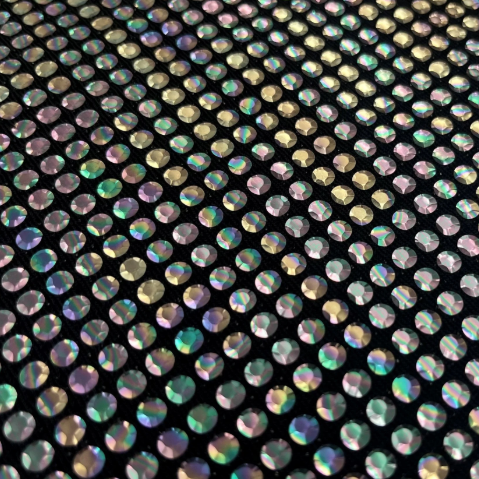 Sequin Lurex Stretch Fabric Black