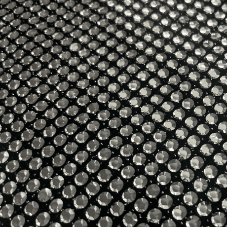 Sequin Lurex Stretch Fabric Black