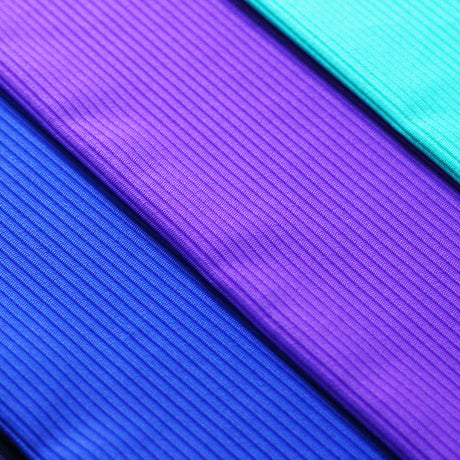 Rib Texture Nylon Spandex Fabric - Multiple Colors, Solid Rib Texture, 58/60" Width (1 Yard)