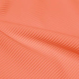 Ribbed Spandex Polyester Spandex Fabric - Ribbed Texture, 54" Width, 4-Way Stretch (1 Yard)