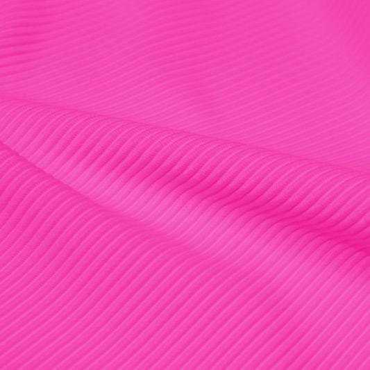 Ribbed Spandex Polyester Spandex Fabric - Ribbed Texture, 54" Width (1 Yard)