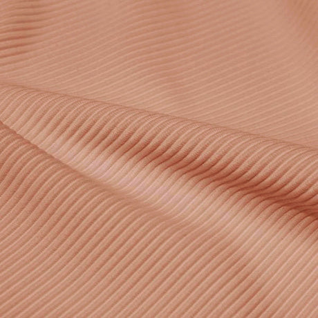 Ribbed Spandex Polyester Spandex Fabric - Ribbed Texture, 54" Width (1 Yard)