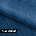 Ribbed Velvet Spandex Fabric - Black, Butterscotch, Espresso, Fig, Poseidon Blue, 54" Width (1 Yard)