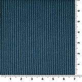 Rib Knit Polyester Rayon Spandex Fabric - Poseidon Blue, 4-Way Stretch, 51" Width (1 Yard)