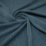 Rib Knit Polyester Rayon Spandex Fabric - Solid, 51" Width, 4-Way Stretch (1 Yard)