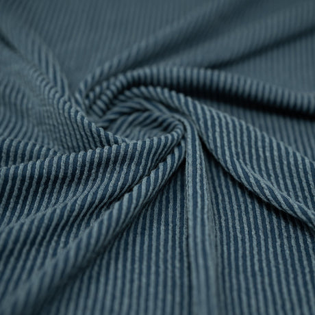 Rib Knit Polyester Rayon Spandex Fabric - Solid, 51" Width, 4-Way Stretch (1 Yard)