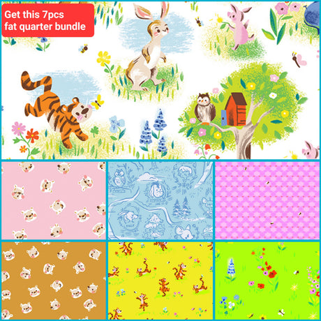 Fat Quarter Bundle 100 Aker Woods Winnie the Pooh Riley Blake