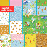 Fat Quarter Bundle 100 Aker Woods Winnie the Pooh Riley Blake