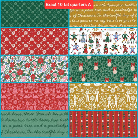 Fat Quarter Bundle A Pear-fect Christmas Riley Blake