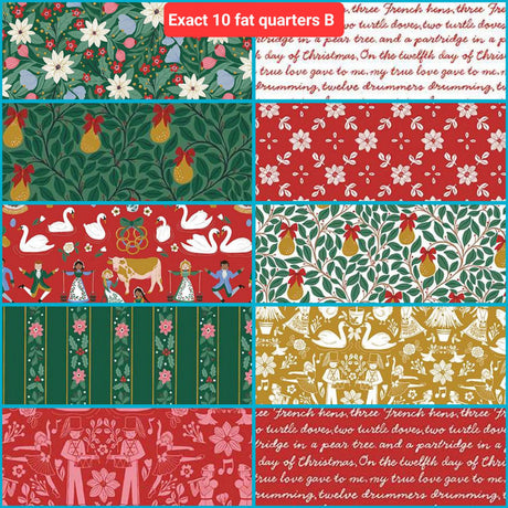 Fat Quarter Bundle A Pear-fect Christmas Riley Blake