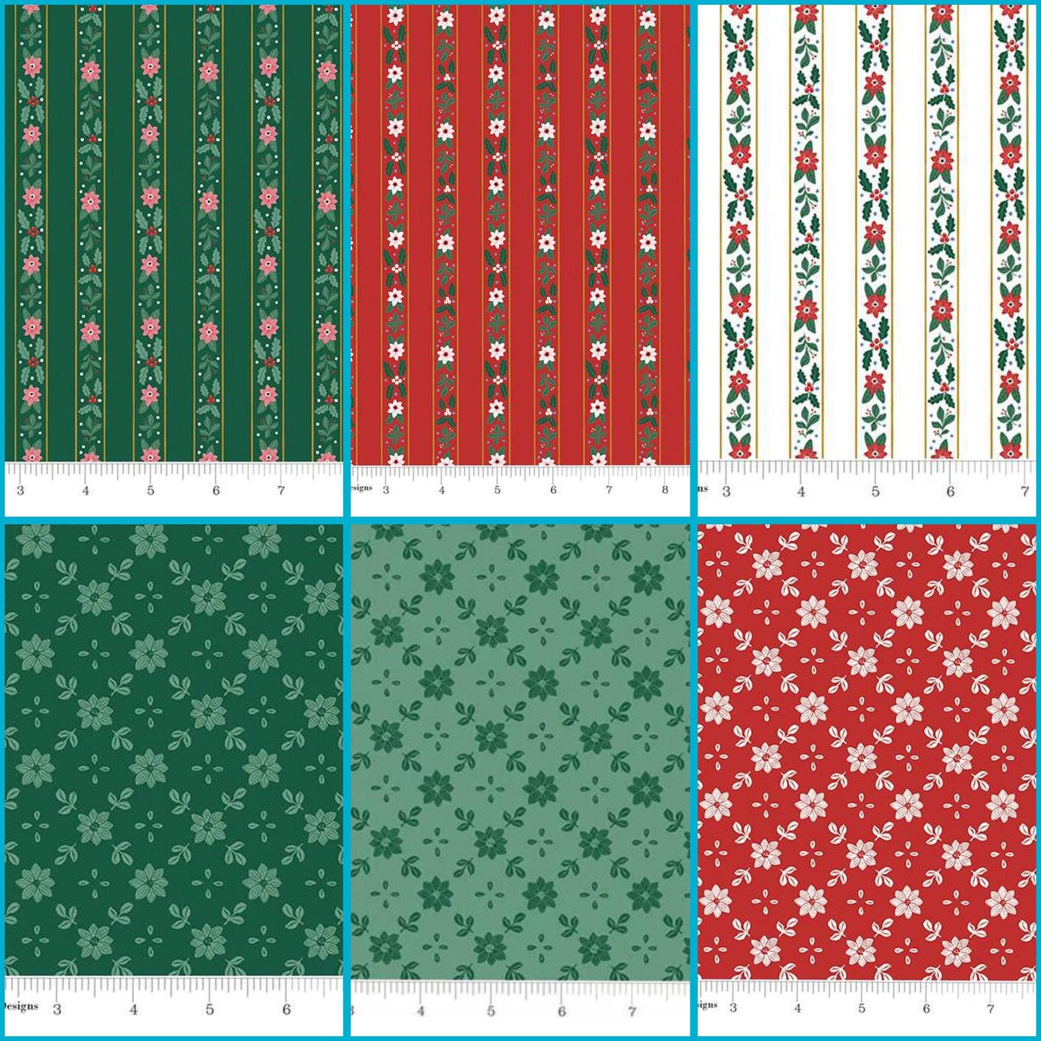 Fat Quarter Bundle A Pear-fect Christmas Riley Blake