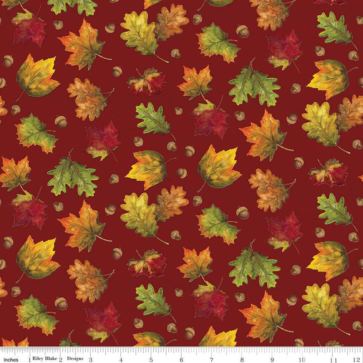 Fabric Panel Monthly Placemats September Leaves Riley Blake Designs