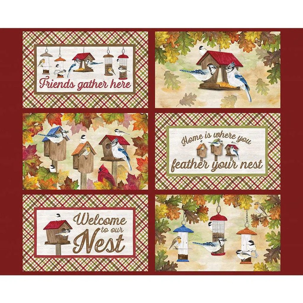 Fabric Panel Monthly Placemats September Leaves Riley Blake Designs