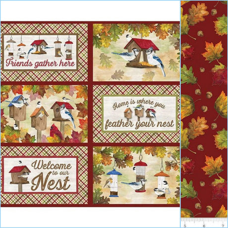 Fabric Panel Monthly Placemats September Leaves Riley Blake Designs