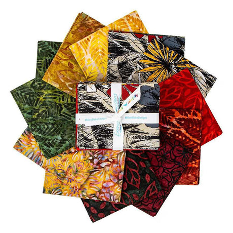 Fat Quarter Bundle Floral Reflections Batiks Riley Blake
