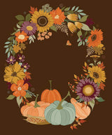 Fabric Panel The Awe of Autumn Autumn Wreath Riley Blake