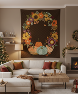 Fabric Panel The Awe of Autumn Autumn Wreath Riley Blake
