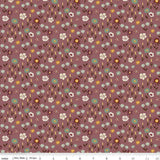 Quilting Cotton The Awe of Autumn Floral Purple Riley Blake Designs