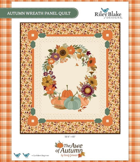 Quilting Cotton The Awe of Autumn Flower Toss Pine Riley Blake