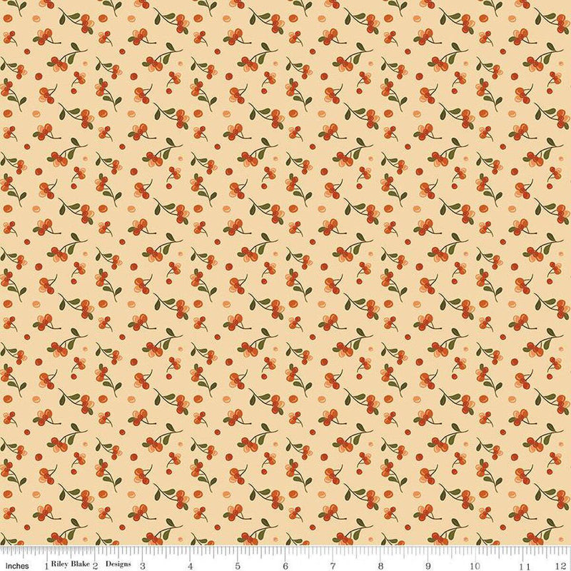 Quilting Cotton The Awe of Autumn Grid Hazy Riley Blake Designs