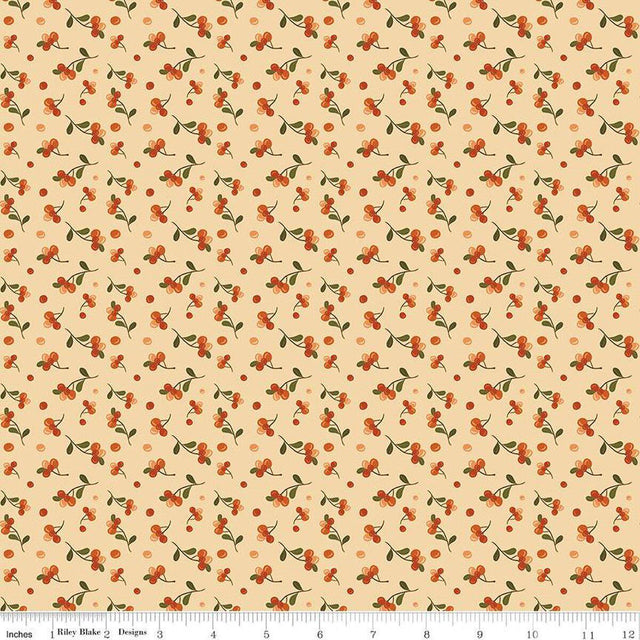 Quilting Cotton The Awe of Autumn Grid Hazy Riley Blake Designs