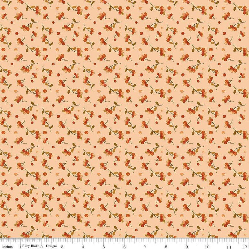 Quilting Cotton The Awe of Autumn Grid Hazy Riley Blake Designs