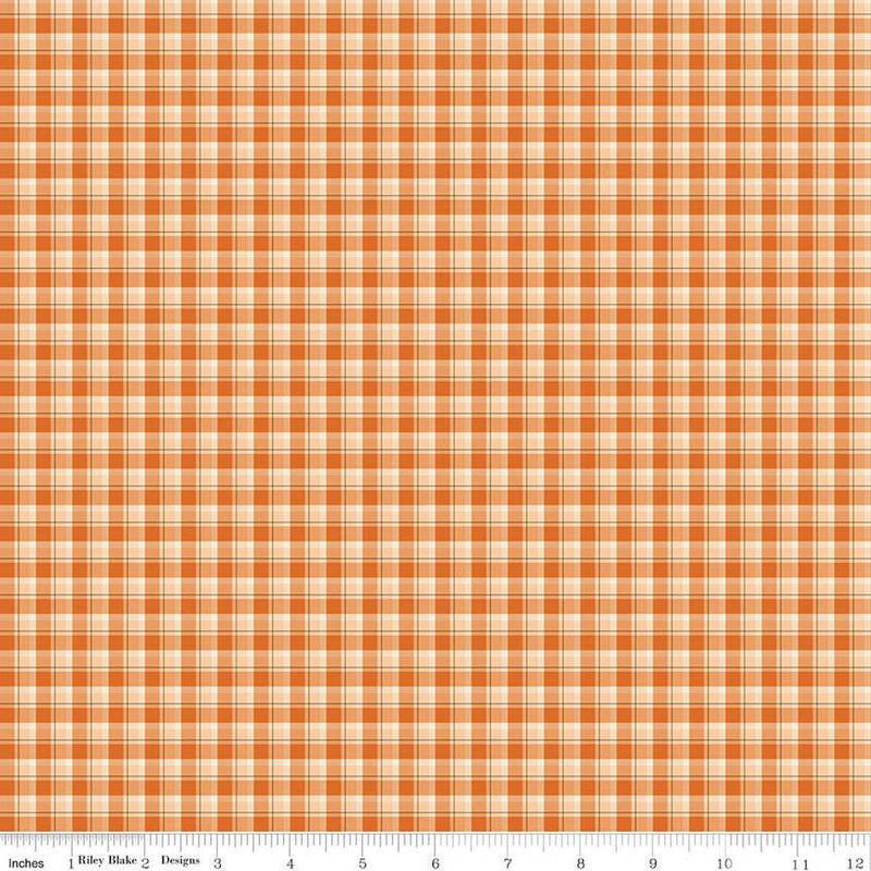 Quilting Cotton The Awe of Autumn Grid Hazy Riley Blake Designs