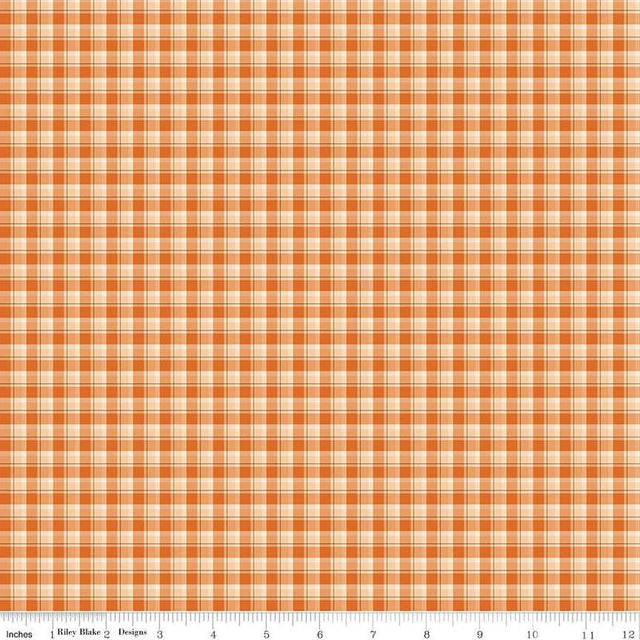 Quilting Cotton The Awe of Autumn Grid Hazy Riley Blake Designs