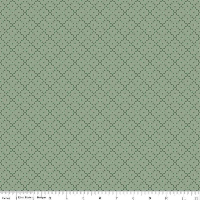 Quilting Cotton The Awe of Autumn Grid Hazy Riley Blake