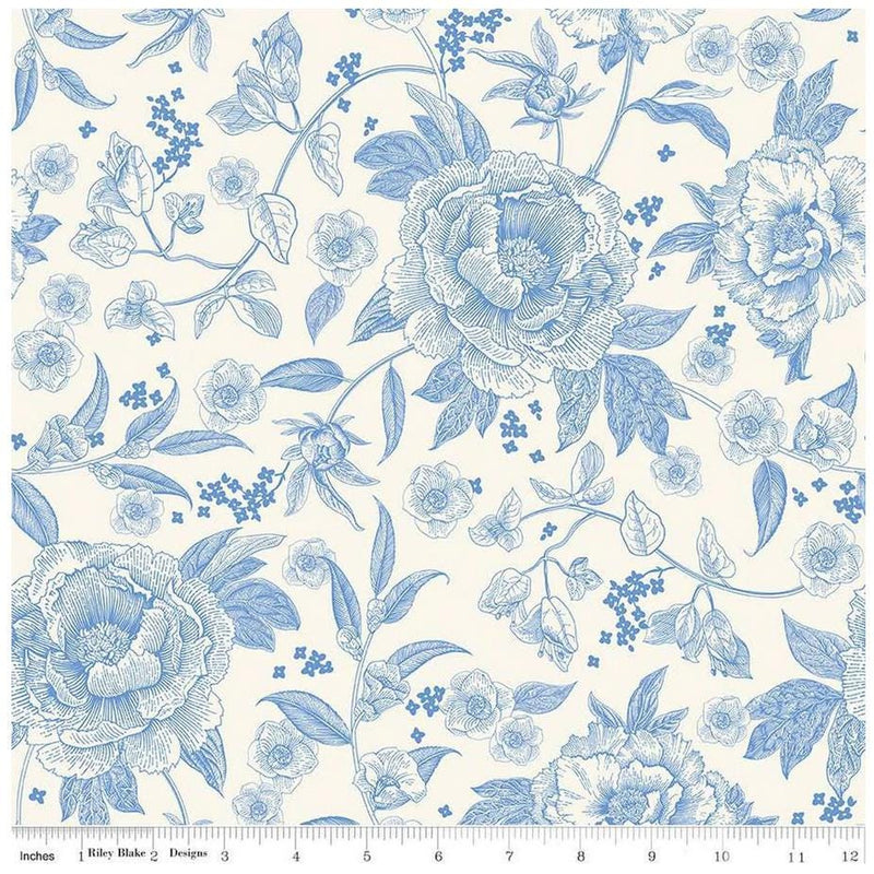 Wide Quilt Backing Penelope Floral 107/108" Wide Riley Blake Designs