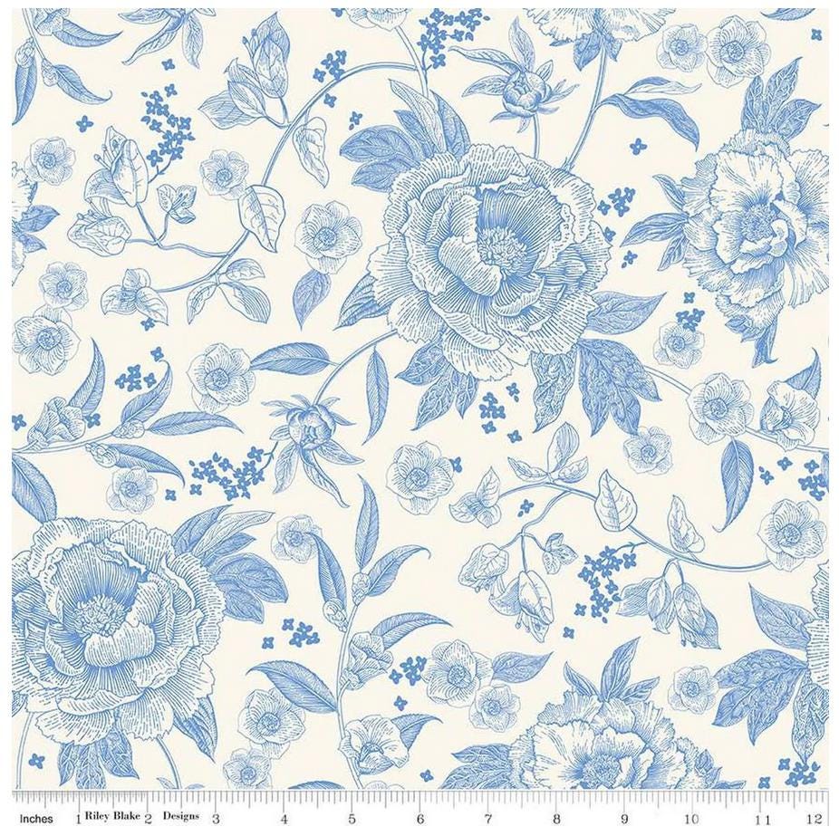 Wide Quilt Backing Penelope Floral 107/108" Wide Riley Blake Designs