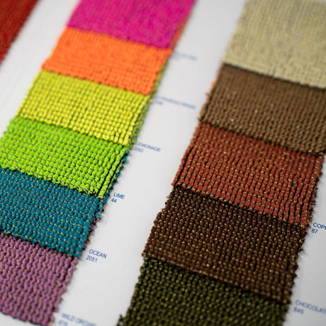 Ritzy Crinkle Nylon Polyester Spandex Fabric - Metallic Color Card, 12 Colors (1 Card)