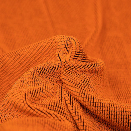 Ritzy Crinkle Nylon Polyester Spandex Metallic Fabric - Crinkle Jacquard, 4-Way Stretch, 22" Width (1 Yard)