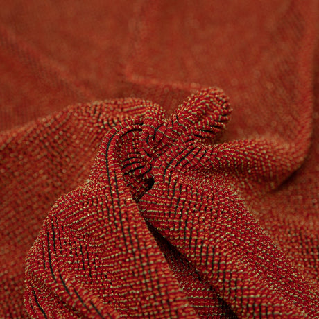 Ritzy Crinkle Nylon Polyester Spandex Metallic Fabric - Crinkle Jacquard, 4-Way Stretch, 22" Width, 680 Gsm (1 Yard)