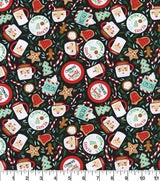 Quilting Cotton Cookies for Santa Christmas Fabric Robert Kaufman