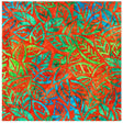 Batik Cotton Artisan Batiks Summer Zest Citrus Leaf Collage Orangeade Robert Kaufman