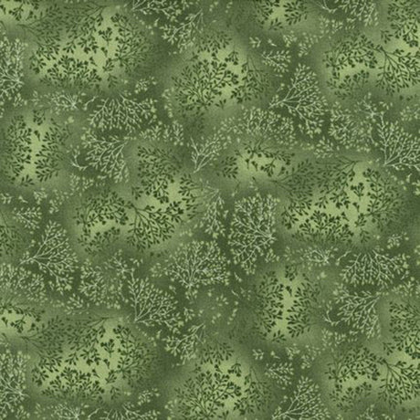 Quilting Cotton Grass Fusions Leaf Branches Robert Kaufman