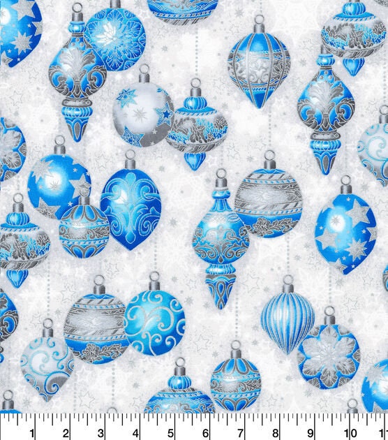 Quilting Cotton Decorative Ornaments Christmas Robert Kaufman