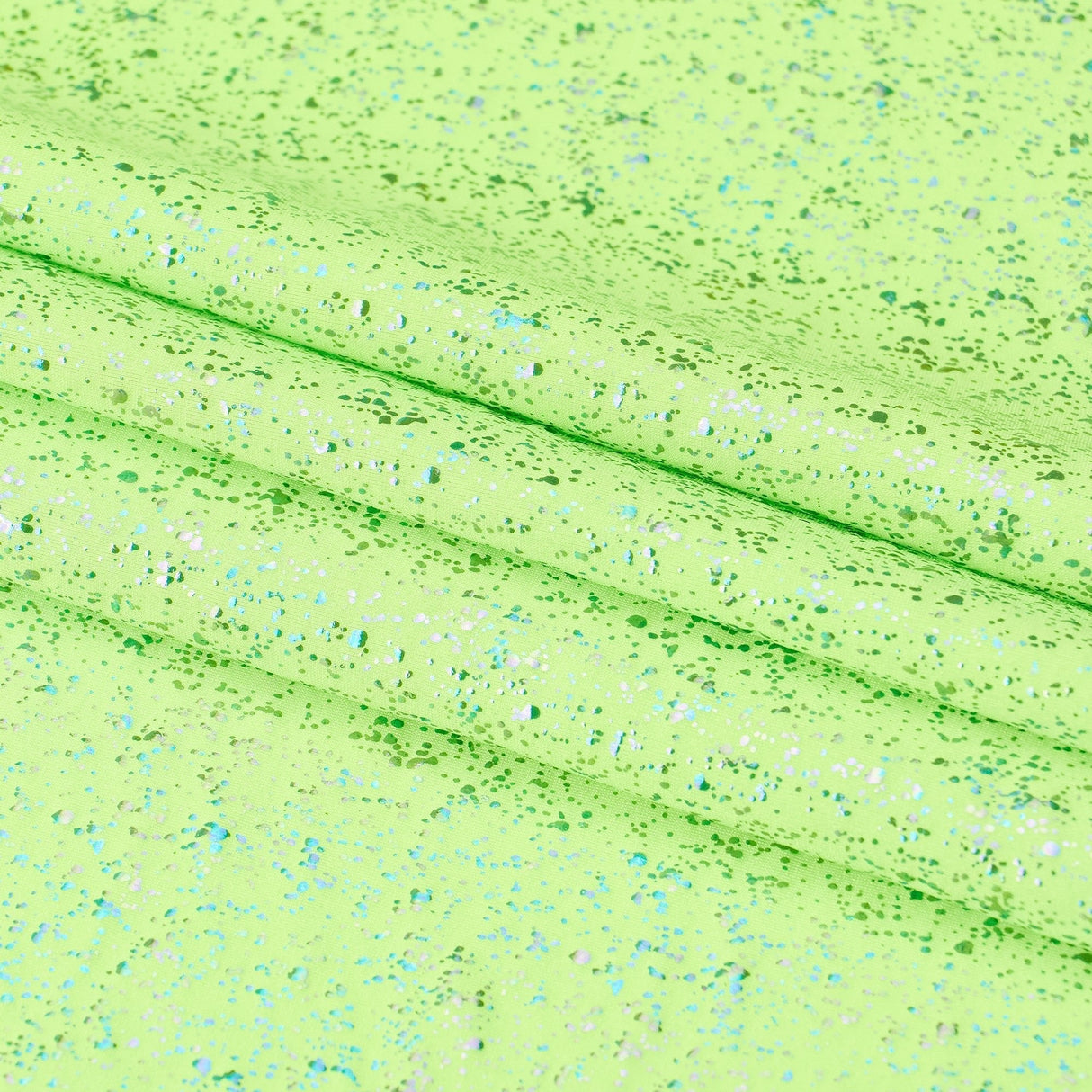 Robins Egg Speckle Spandex Fabric - Robin's Egg Speckle, 56/58" Width, 4-Way Stretch (1 Yard)